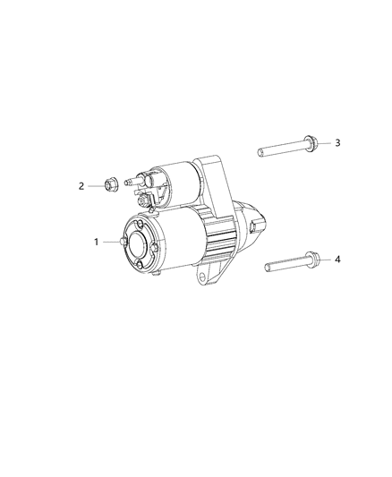 2015 Ram ProMaster City Starter & Related Parts Diagram