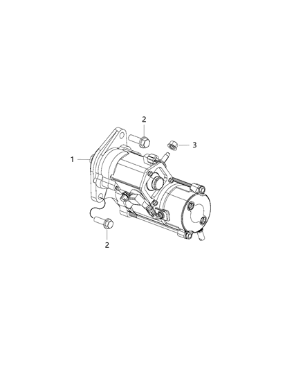 2016 Dodge Viper Starter & Related Parts Diagram