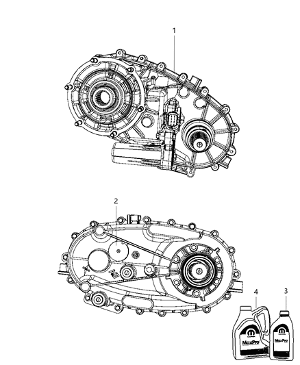 2010 Dodge Ram 1500 Transfer Case Assembly & Identification Diagram 2