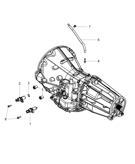 2009 Dodge Nitro Sensors , Vents And Quick Connectors Diagram 1