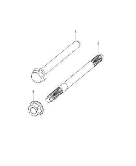 2020 Dodge Challenger A/C Compressor Mounting Diagram 2