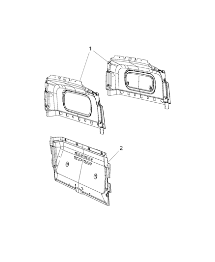 2015 Ram ProMaster City Panel-Cargo Diagram for 68251913AA