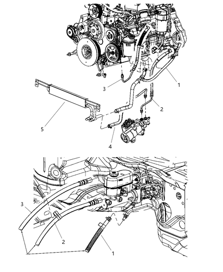 2010 Dodge Ram 3500 Power Steering Hose Diagram 2