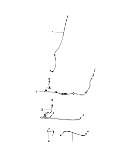 2018 Chrysler Pacifica Second Row - Quad - Cables Diagram