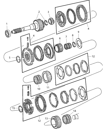 2010 Dodge Ram 4500 Input Shaft Assembly Diagram