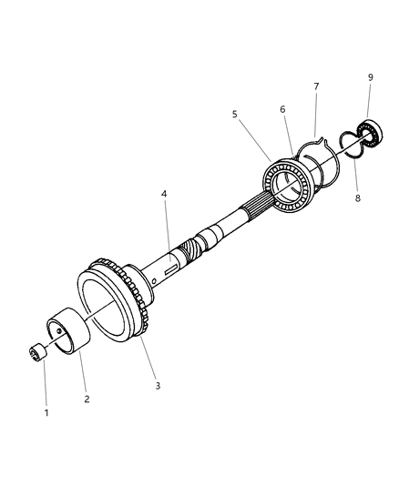 2001 Jeep Grand Cherokee Output Shaft Diagram