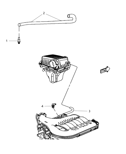 2010 Dodge Challenger Crankcase Ventilation Diagram 1