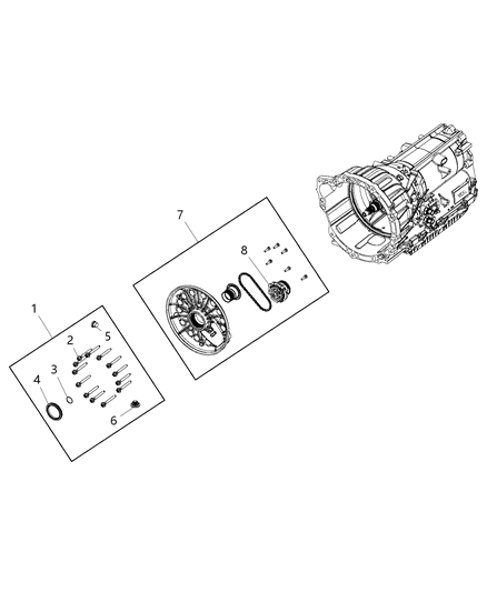 2013 Ram 1500 Oil Pan, Cover, Filter And Related Parts Diagram 4