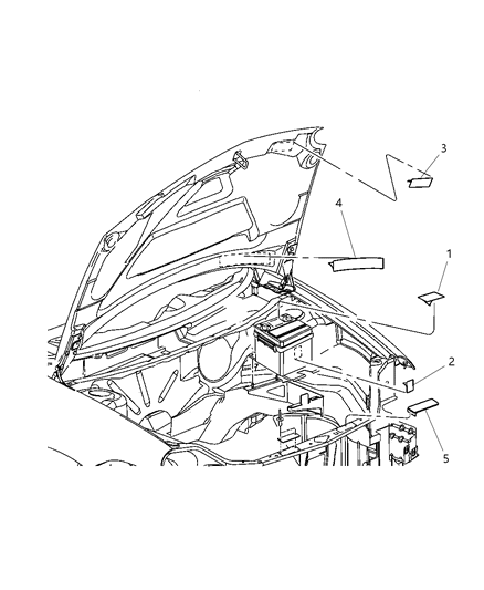 2003 Dodge Neon Label-Emission Diagram for 5274850AA