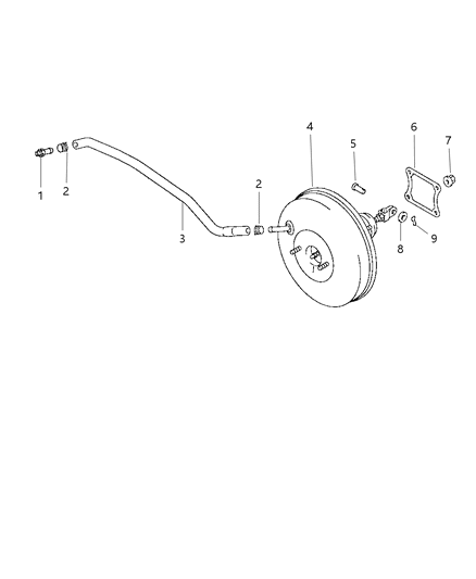 1998 Chrysler Sebring Coupe Booster, Power Brake Diagram