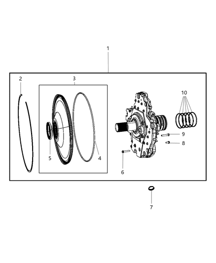 2009 Dodge Ram 3500 Pump Kit-Transmission Diagram for 68029305AB