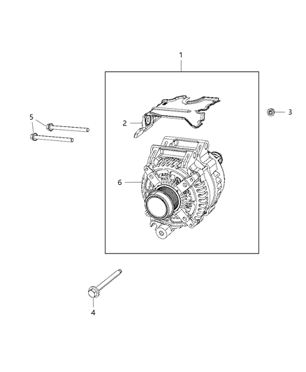 2019 Ram ProMaster 2500 Generator/Alternator Diagram 1