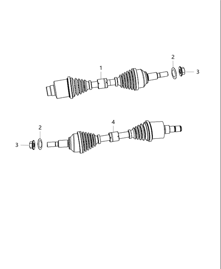 2013 Dodge Journey Shaft, Axle Diagram 1