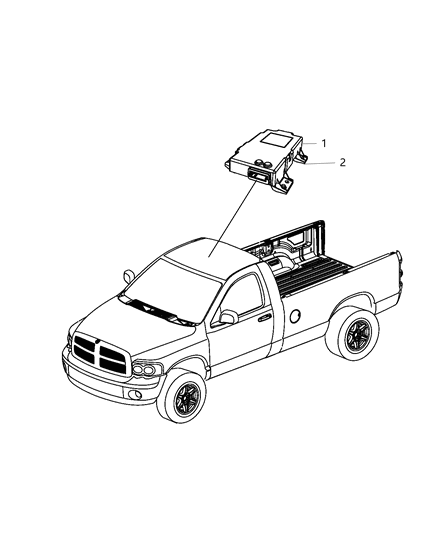 2016 Ram 1500 Modules, Overhead Diagram