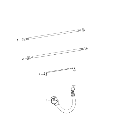 2021 Dodge Durango Straps, Ground Diagram 1