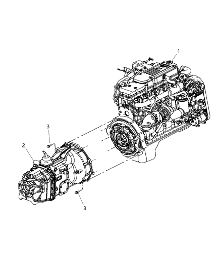 2007 Dodge Ram 3500 Transmission Assembly Diagram 1