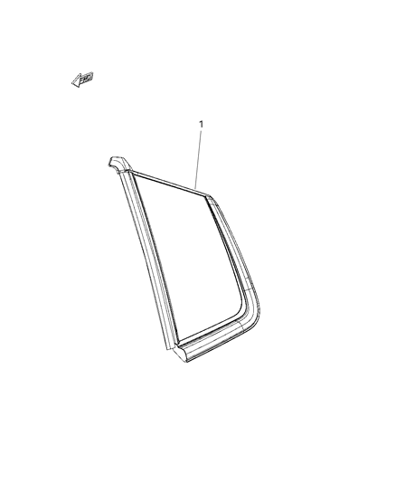 2019 Jeep Compass Quarter Glass Diagram