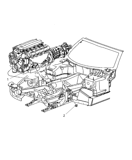 2005 Dodge Viper Engine Mount To Chassis Diagram