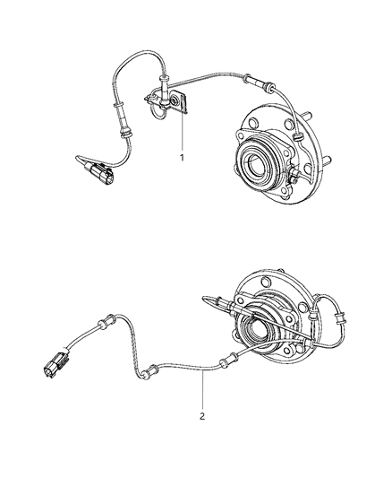 2013 Dodge Durango Sensors - Brakes Diagram