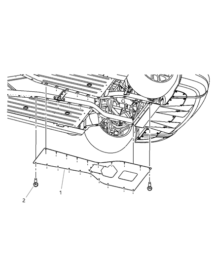 2004 Dodge Viper Skid Plate Diagram