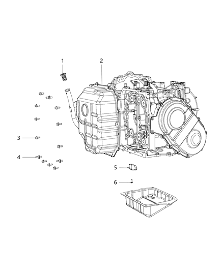 2016 Ram ProMaster 3500 Oil Filler Tube & Related Parts Diagram