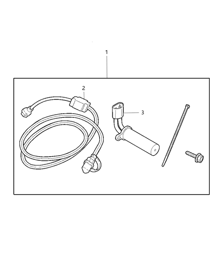 2011 Chrysler 300 Heater Kit - Engine Block Diagram