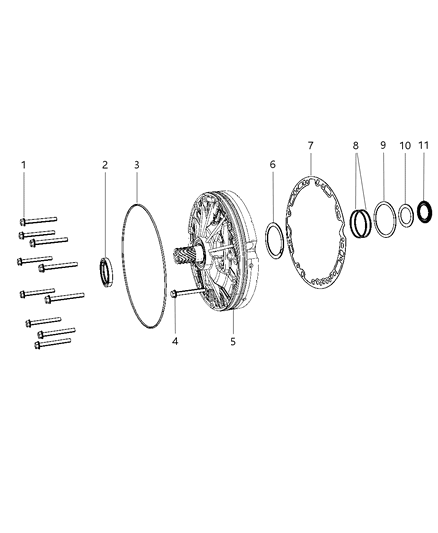 2010 Dodge Ram 4500 Oil Pump Serviceable Parts Diagram