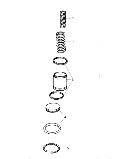 2007 Dodge Ram 1500 Accumulator Piston & Spring Diagram