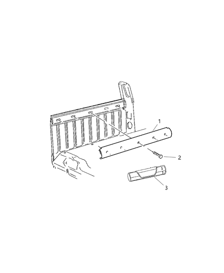 2001 Dodge Ram 2500 Trim, Cab Back Diagram