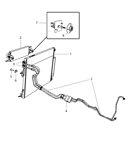 2011 Dodge Challenger Valve-Cooler Bypass Diagram for 55111005AB