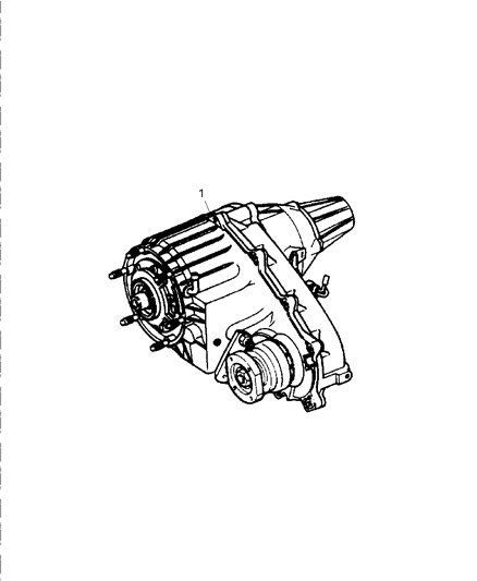 2004 Dodge Ram 2500 Transfer Case Assembly Diagram 1