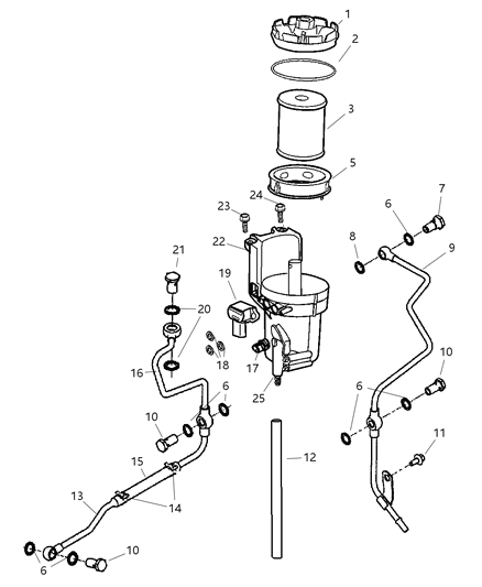 2007 Dodge Ram 2500 Fuel Filter Diagram 1