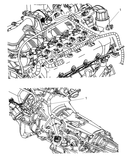 2005 Dodge Dakota Wiring-Engine Diagram for 56051182AC