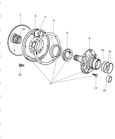 1999 Dodge Durango Oil Pump With Reaction Shaft Diagram 3