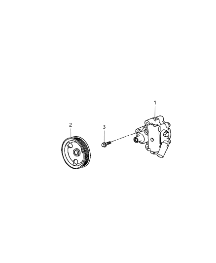 2006 Chrysler 300 Power Steering Pump Diagram for 4782523AD