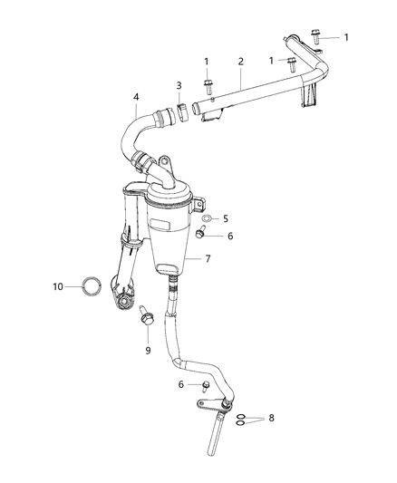 2019 Jeep Cherokee Crankcase Ventilation Diagram 2