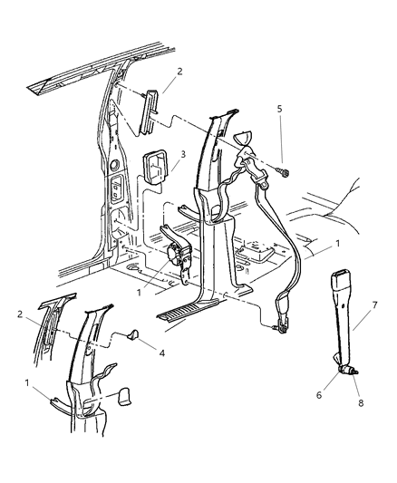 1999 Jeep Grand Cherokee Front Seat Diagram