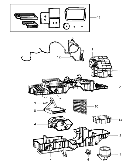 2006 Dodge Ram 3500 Heater Unit Diagram