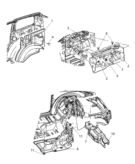 2008 Dodge Durango Silencers Diagram