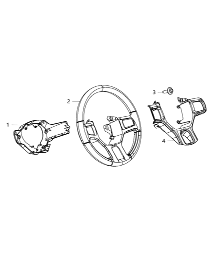 2013 Ram 1500 Steering Wheel Assembly Diagram