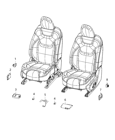 2020 Jeep Cherokee Switch-LUMBAR Control Diagram for 56046232AB