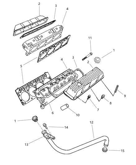 1999 Dodge Ram Van Cylinder Head Diagram 4