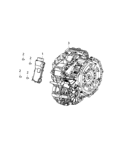 2020 Jeep Cherokee Modules, Engine Compartment Diagram 1