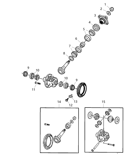 2017 Ram 3500 Differential Assembly Diagram 2