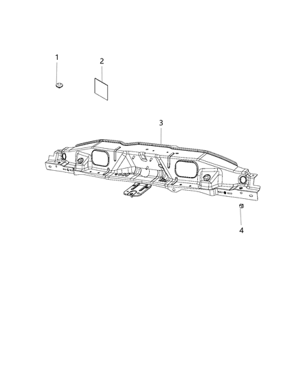 2021 Ram ProMaster 2500 Radiator Support Diagram