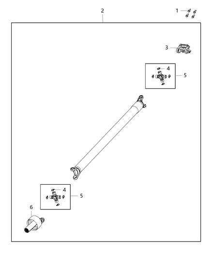 2016 Ram 3500 Shaft - Drive Diagram 5