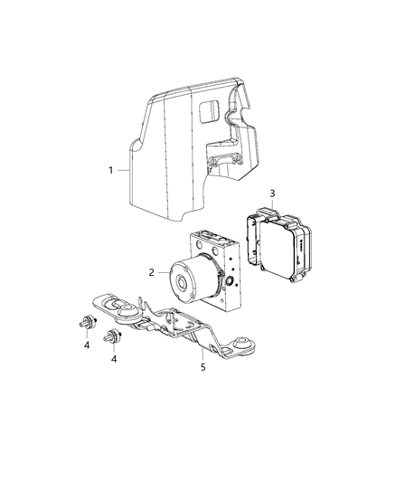 2020 Chrysler Pacifica Anti-Lock Brake Diagram for 68488632AA