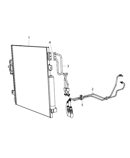 2011 Jeep Liberty Transmission Oil Cooler & Lines Diagram