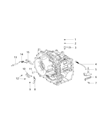 2017 Jeep Patriot Parking Sprag & Related Parts Diagram