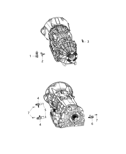 2018 Ram 3500 Sensors - Transmission Diagram